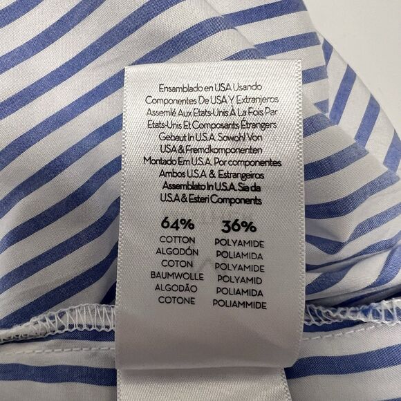 Mother The Roomie Frenchie Shirt In Art School Button Up Top Blue Women’s Size M - Picture 11 of 11